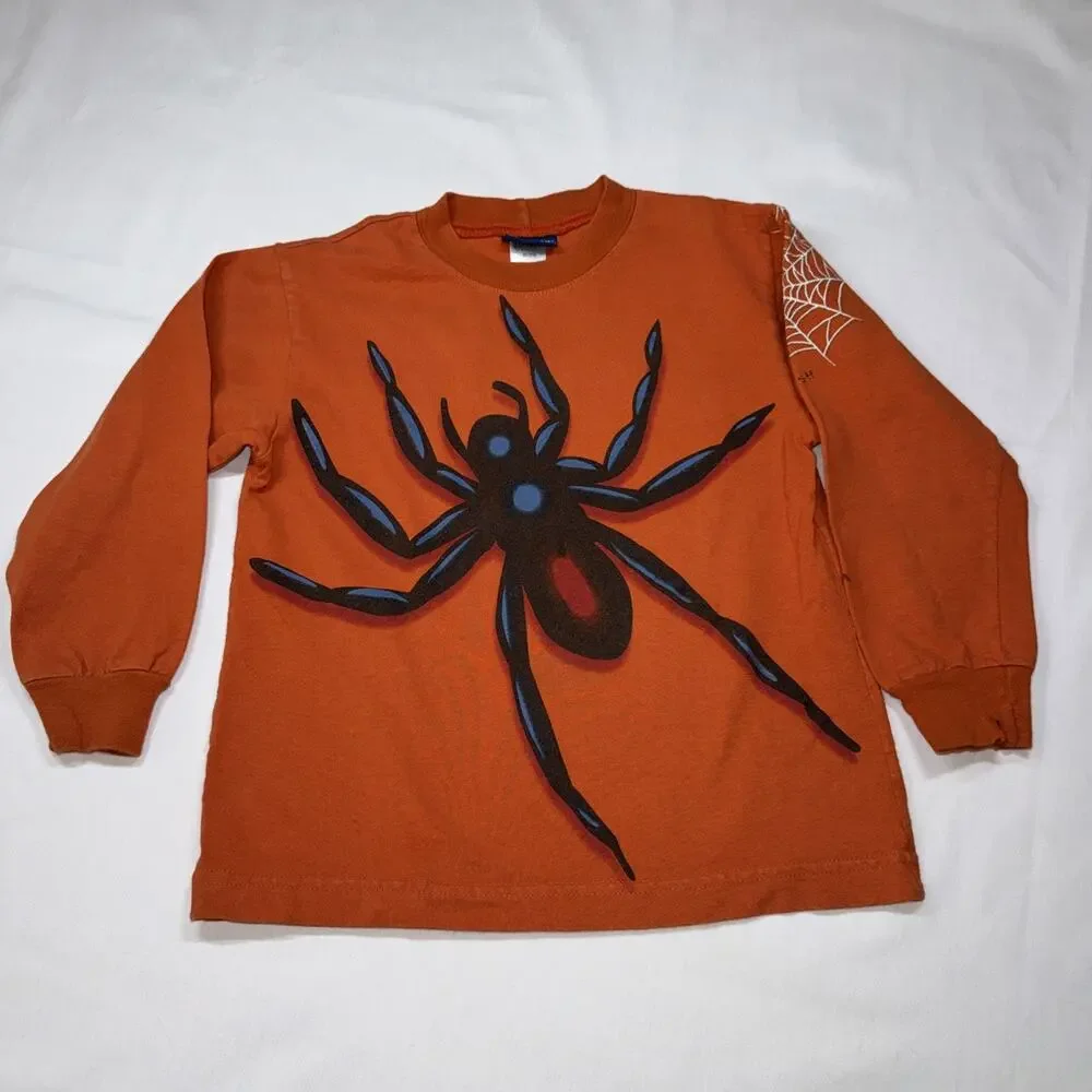 Boys Oshkosh Vintage 1990 Spider Shirt Size 6 Halloween Holidays